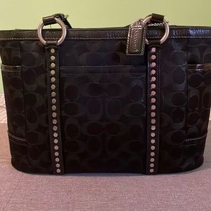 Like New Black Coach Handbag